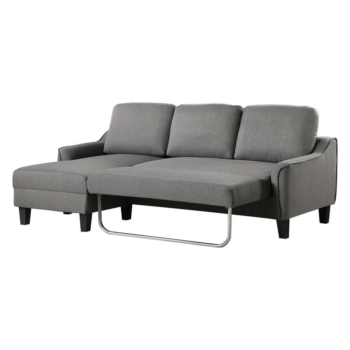 Gray Fabric Sleeper Sofa W83466