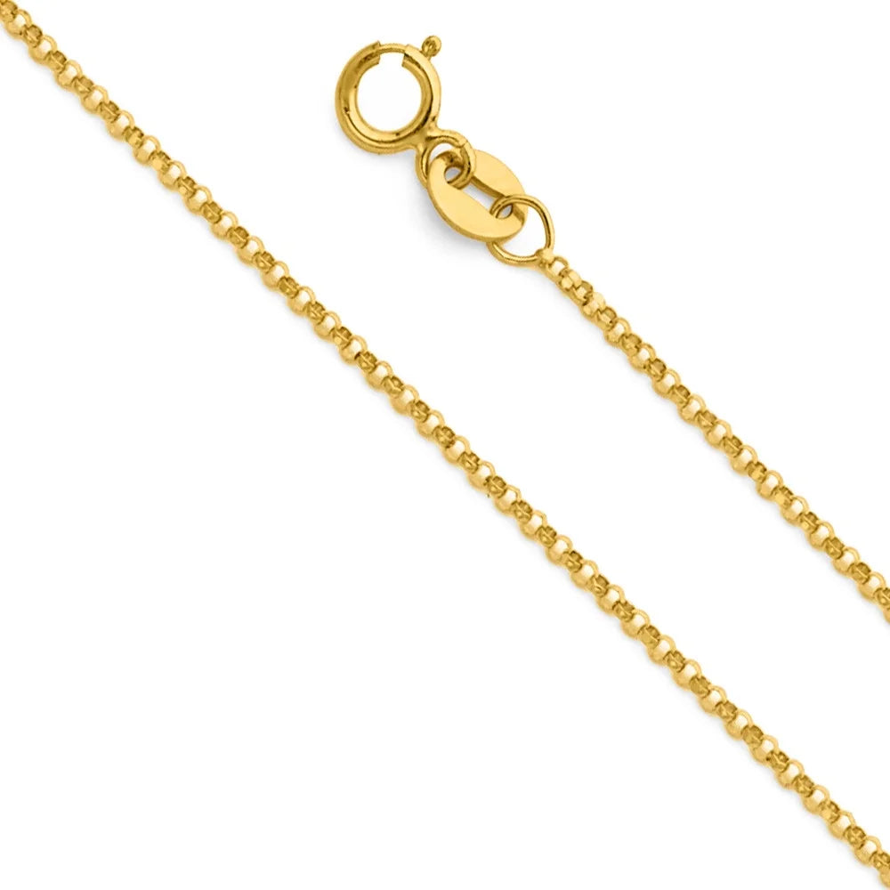 14K Yellow Gold Cherub Initial Pendant with 18" Chain Necklace E8012
