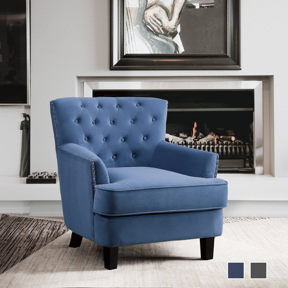 Grey Accent Chair L519630