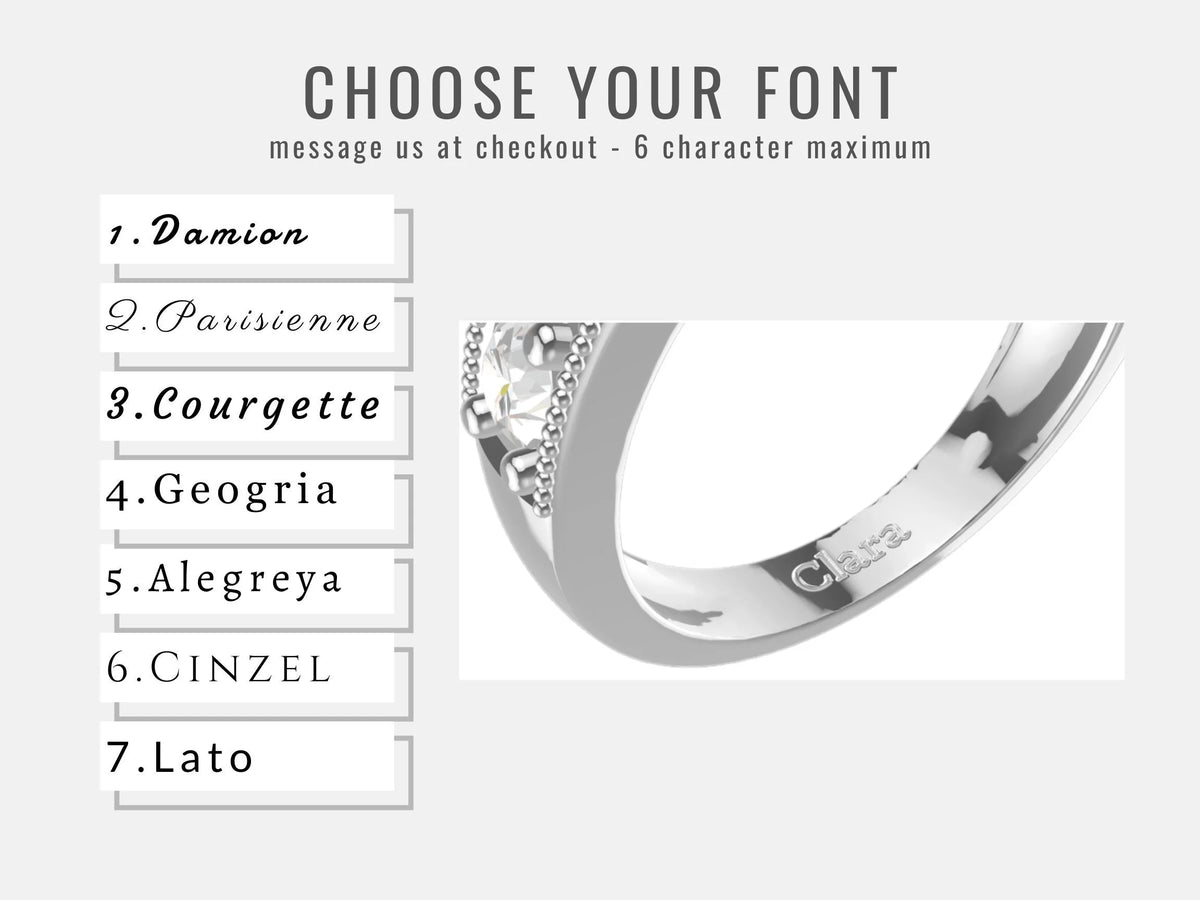 Champagne Simulated Diamond 3 Stone Ring P908