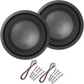 10" Dual 4 Ohm 1500 Watt Subwoofers with Sub Install Kit Package O731
