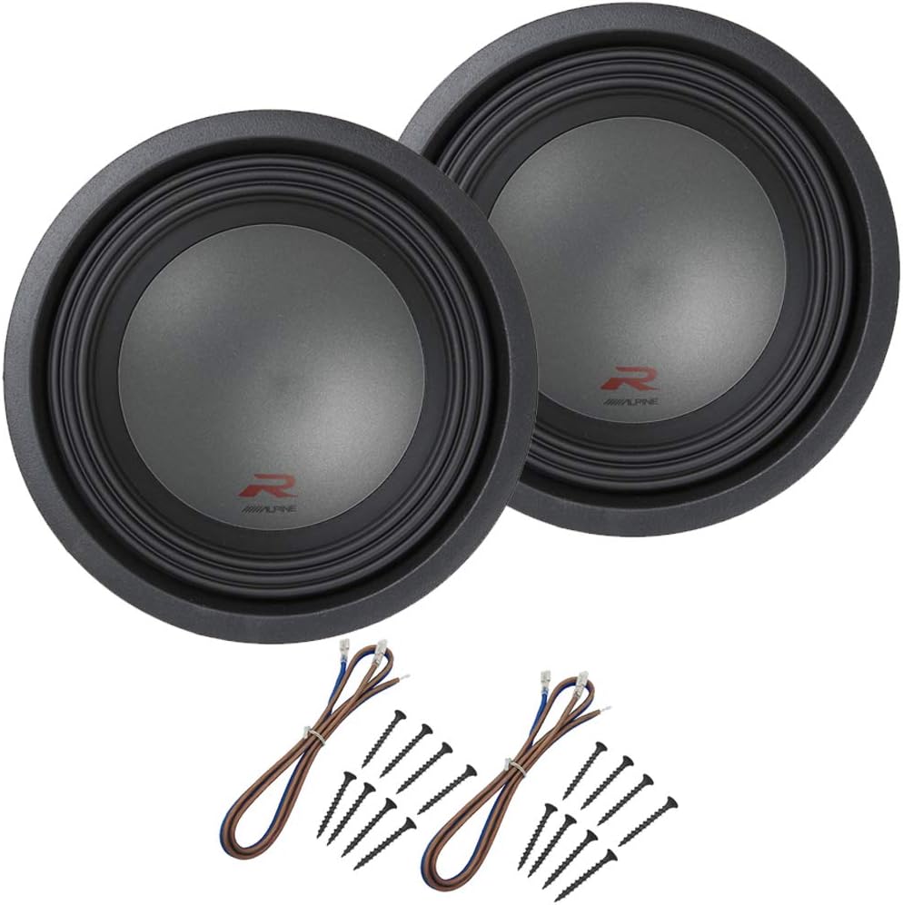 10" Dual 4 Ohm 1500 Watt Subwoofers with Sub Install Kit Package O731