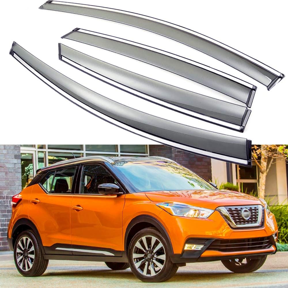 Car Window Visor Vent Shade Deflector Sun/Rain/Fog Guards S84574
