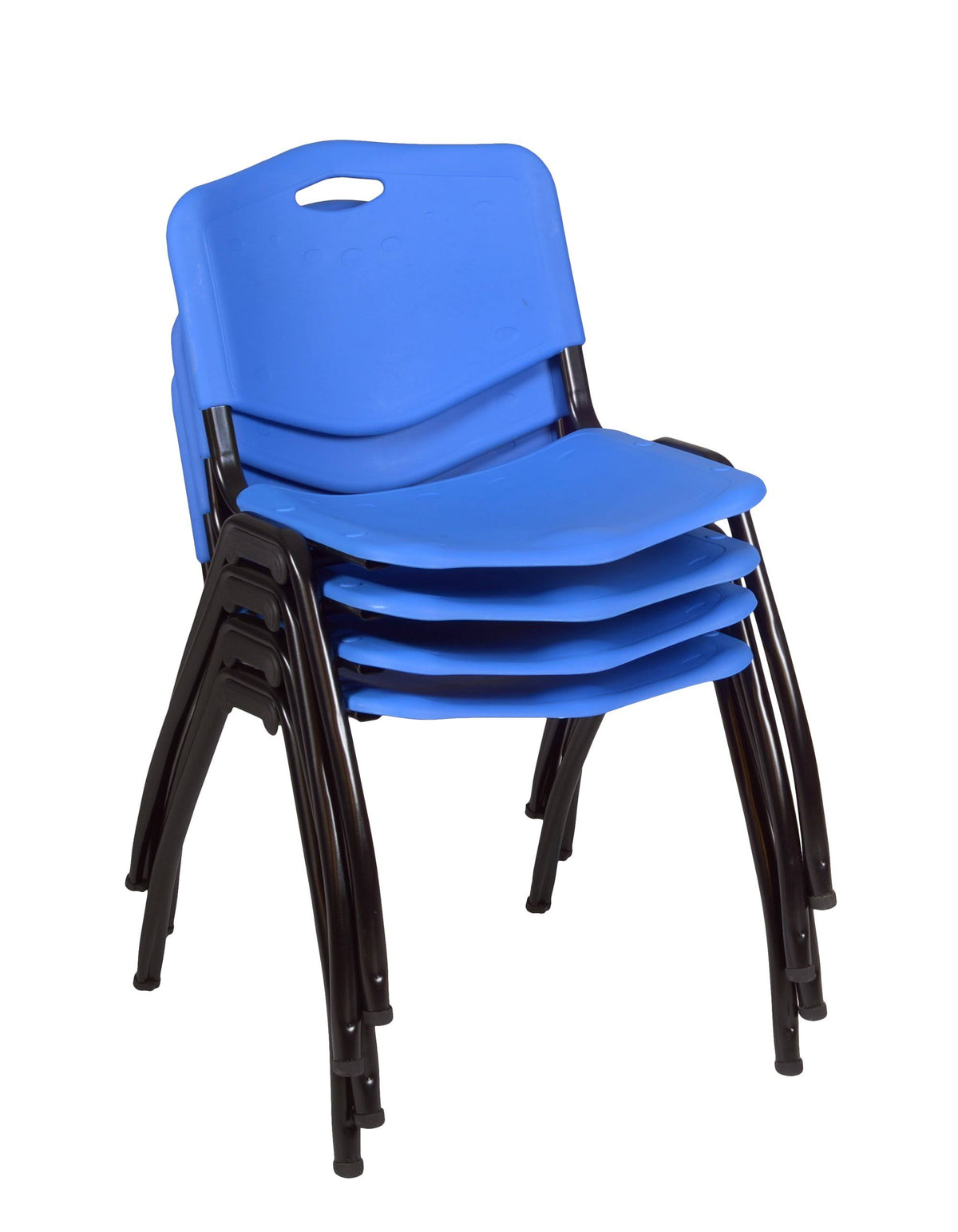 Round Breakroom Table with 4 Stack Chairs J1270