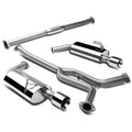 Stainless Steel Dual Rolled Muffler Tip Catback Exhaust System M121