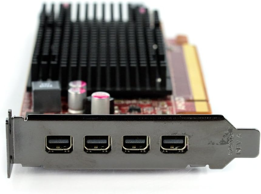 512MB Graphics Memory 4x Mini Display Port Low Profile PCI Express Video Card M7356