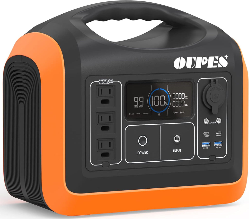 Portable Power Station 1200W, 992Wh LiFePO4 Solar Generator S8889