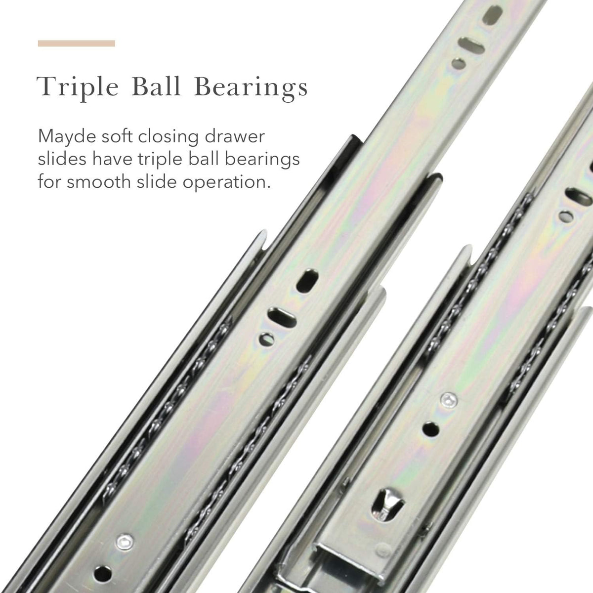 10-Pairs 18 Inch Soft Close Drawer Slides O945