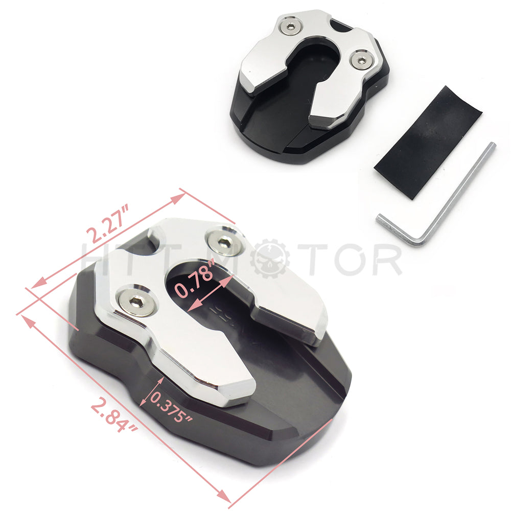 Black CNC Sidestand Foot Plate Kickstand Pad N805