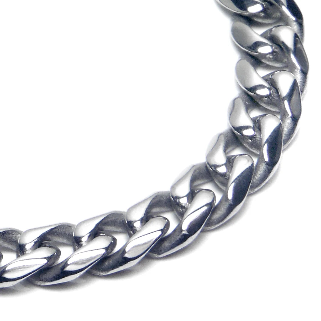 Titanium 7MM Curb Chain Link Necklace 20" S900515