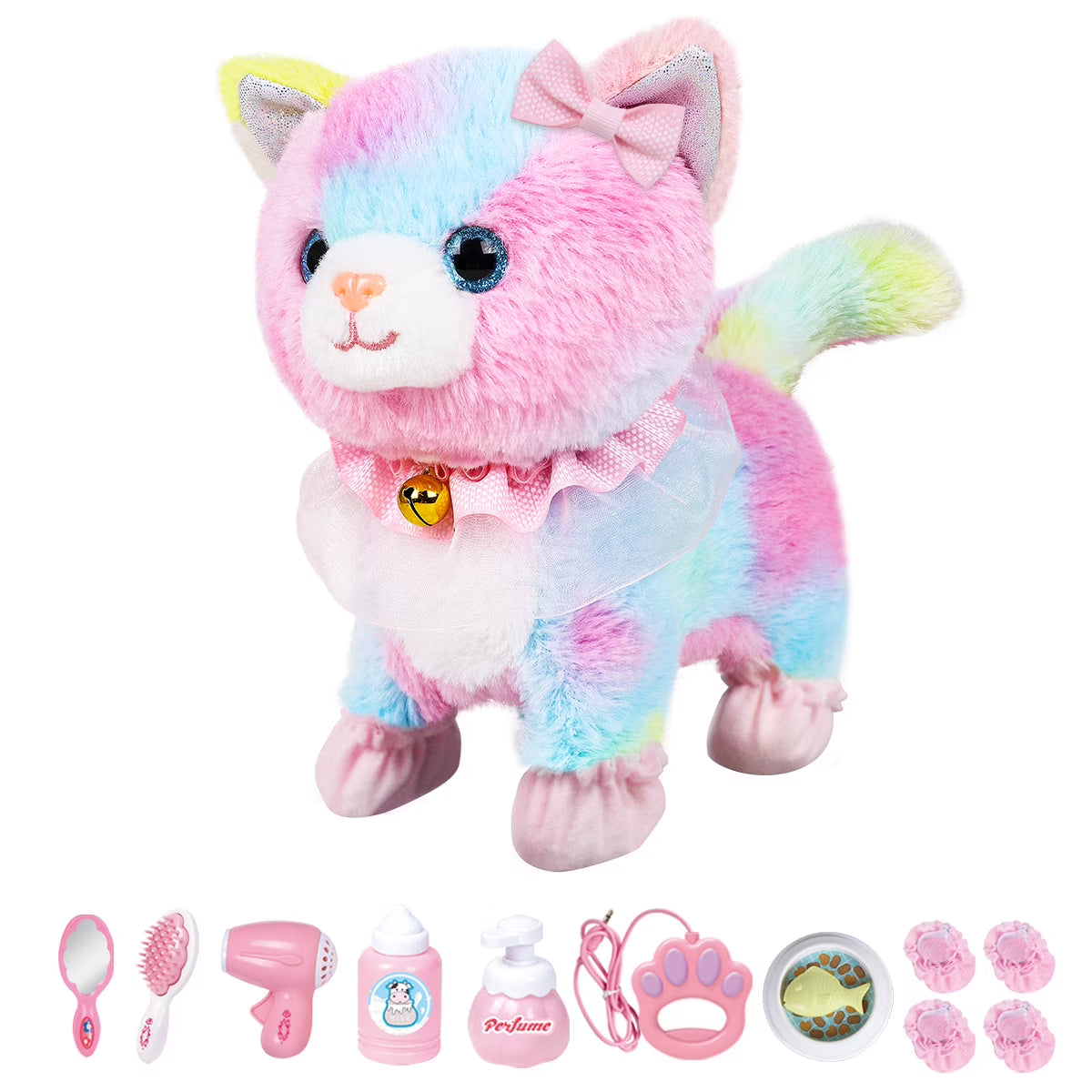Interactive Plush Pet Cat with Remote Control Leash M869