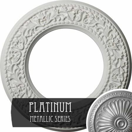12x22OD x 1x22P Hand-Painted Pewter Ceiling Medallion X619572