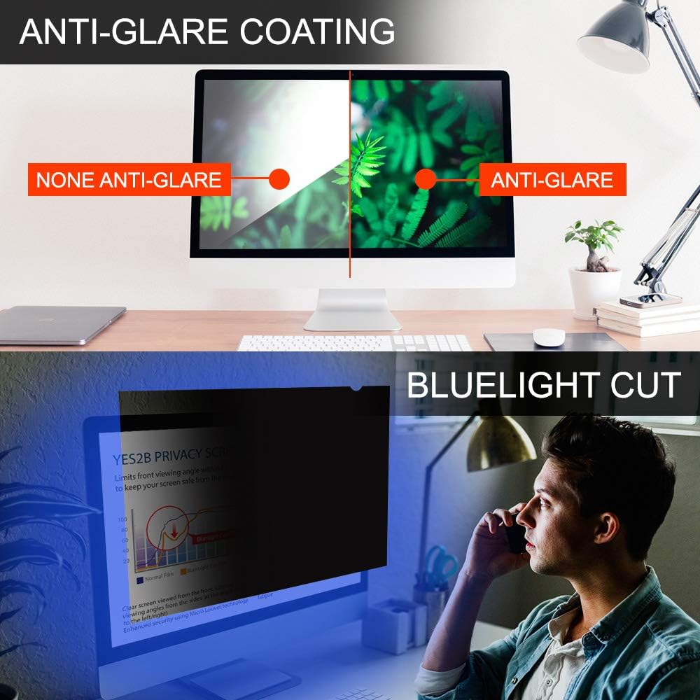 19 Inch Monitor Privacy Screen Filter for 16:10 Widescreen Display, Pack of 2 Z603683