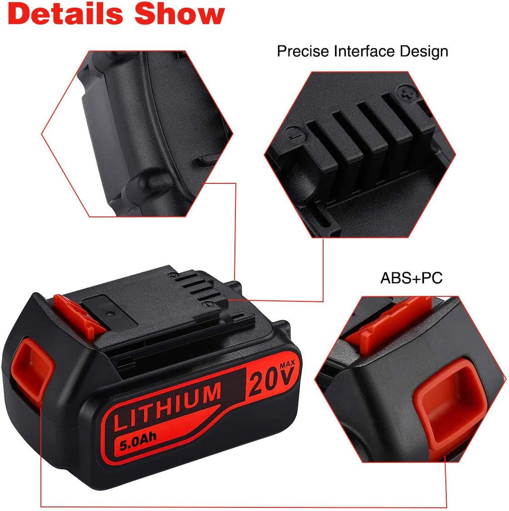 5.0Ah 20V Lithium-Ion Rechargeable Battery W9183