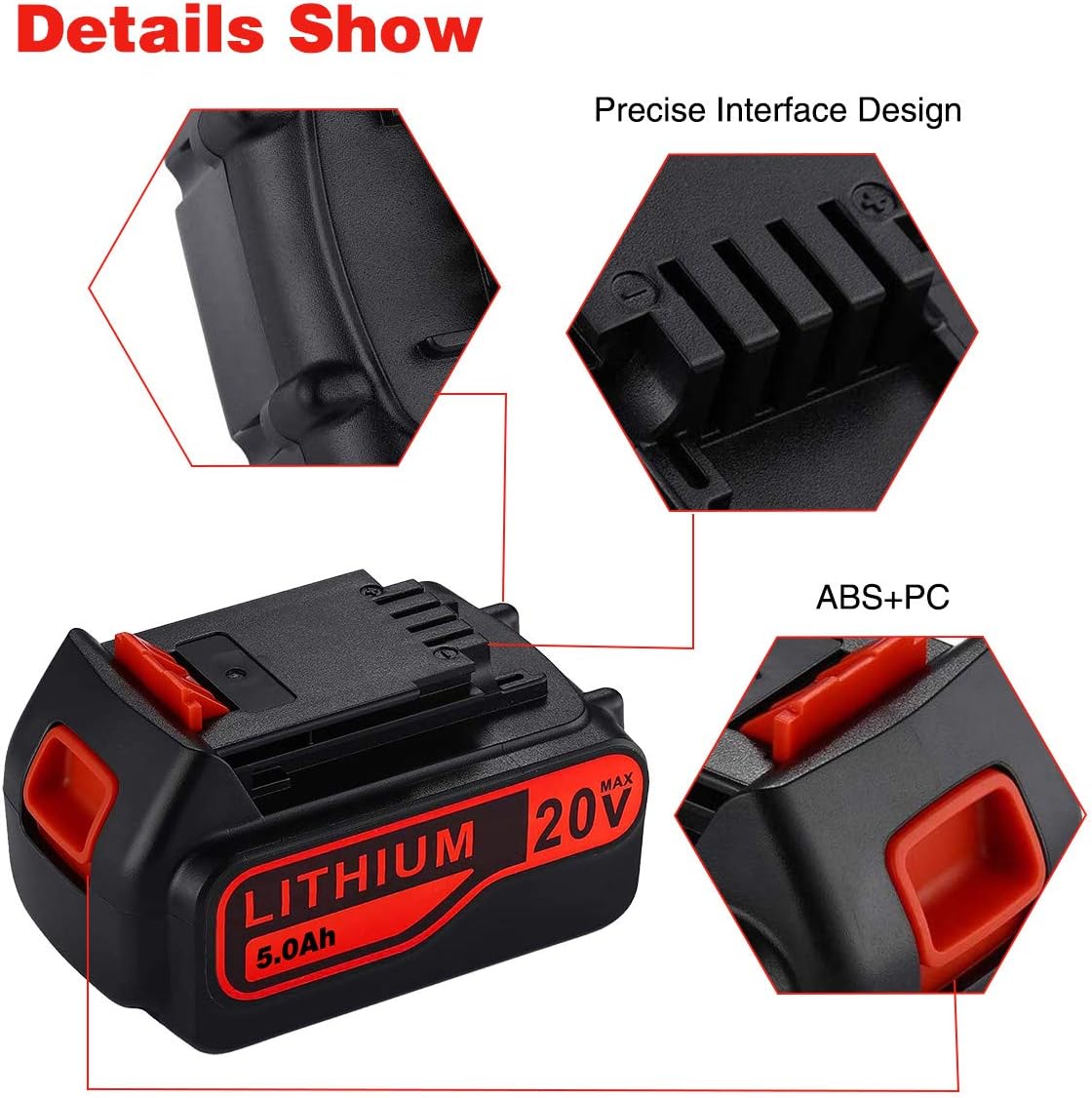 5.0Ah 20V Lithium-Ion Rechargeable Battery W9183