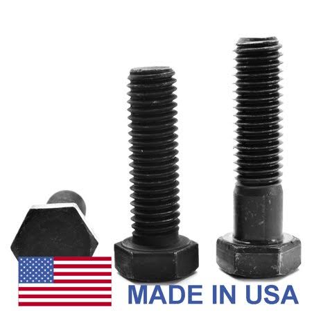 5/8 inch-11 x 8 inch Coarse Thread Grade 8 Hex Cap Screw Black Oxide Pk 5 U748148