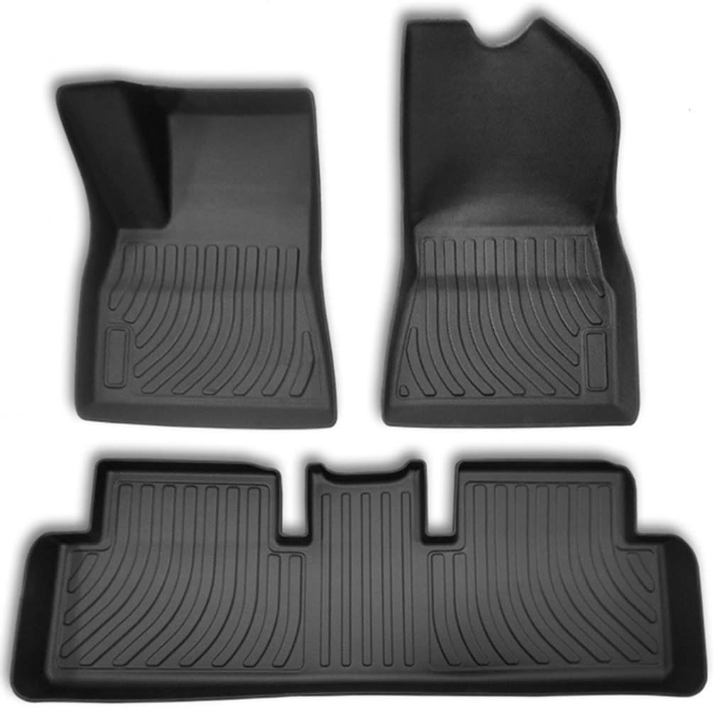 Tesla Model 3 Floor Mats Complete Set All-Weather Cargo Liner Trunk Floor Mat G297