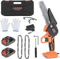 Mini Chainsaw 6 Inch Cordless with 2 Rechargeable Battery Q461225