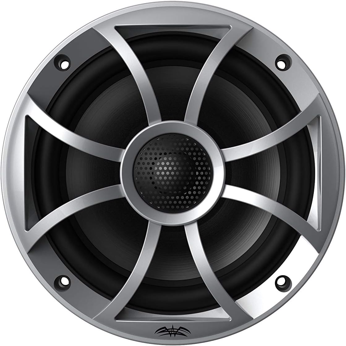 Marine AM/FM/BT Stereo with 2 Pair 6.5 inches Marine Coaxial Speakers, Silver Grill Q9511