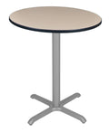 Beige/Grey Round X-Base Table S5260