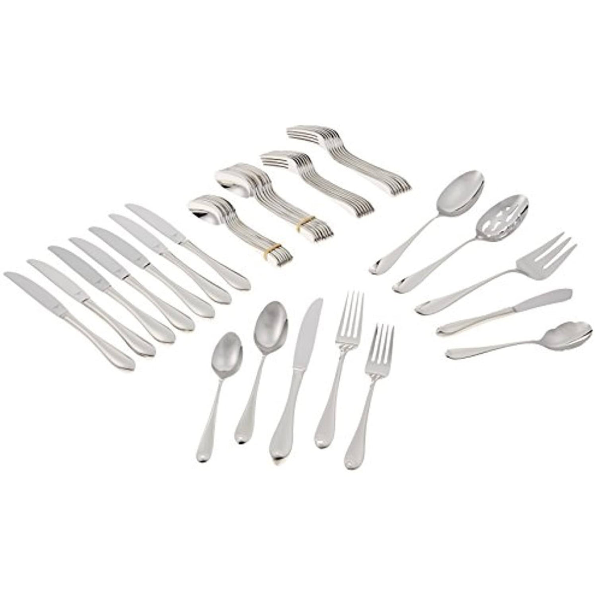 45 Piece Stainless Flatware Set, Service for 8 V634839