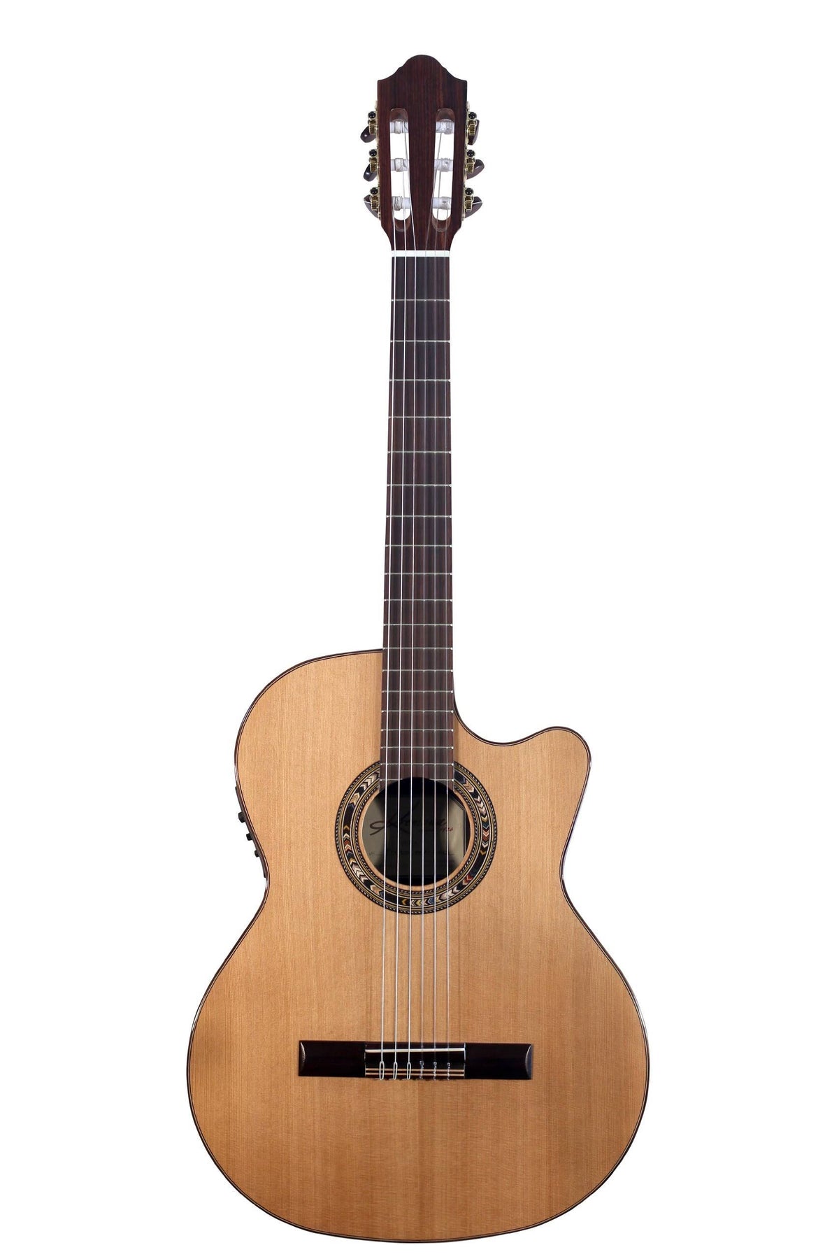 Natural Cutaway Acoustic-Electric Nylon Guitar N103118