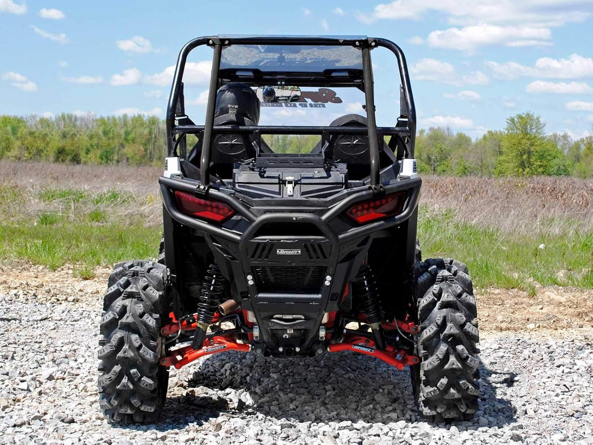Heavy Duty Rear Roll Cage Support for Polaris RZR S 1000, Wrinkle Black S256