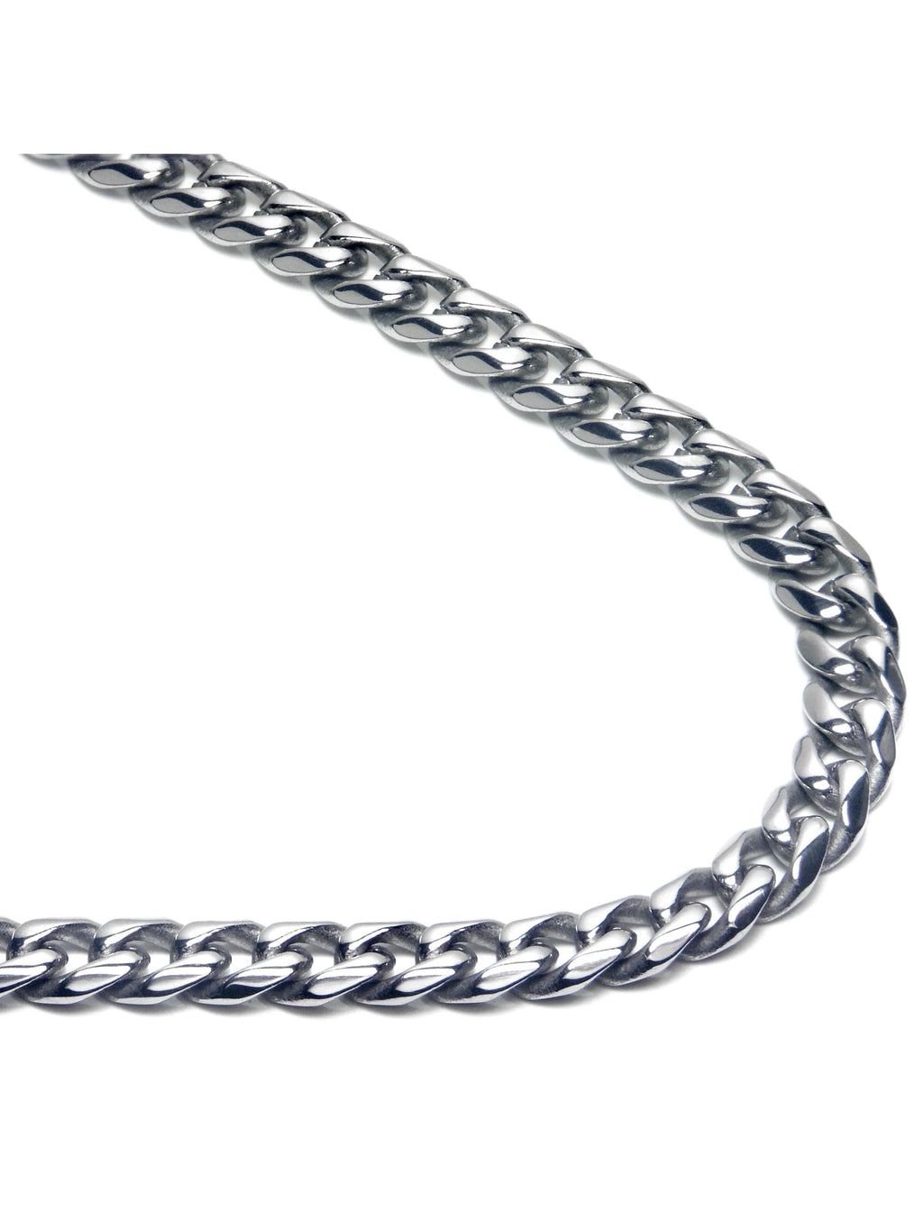 Titanium 7MM Curb Chain Link Necklace 20" S900515