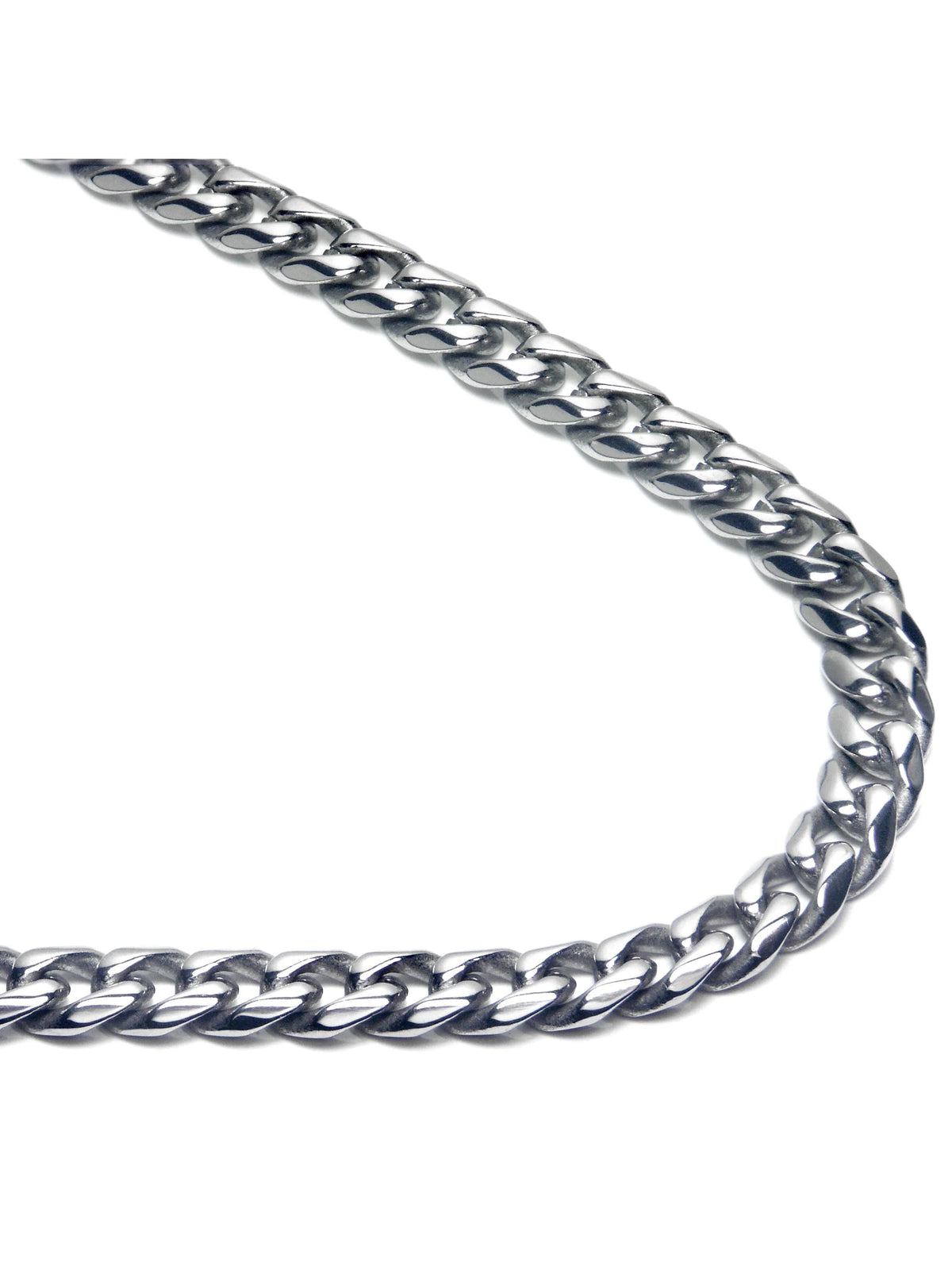 Titanium 7MM Curb Chain Link Necklace 20" S900515