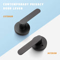 6 Pack Black Heavy Duty Privacy Door Leverset I4770