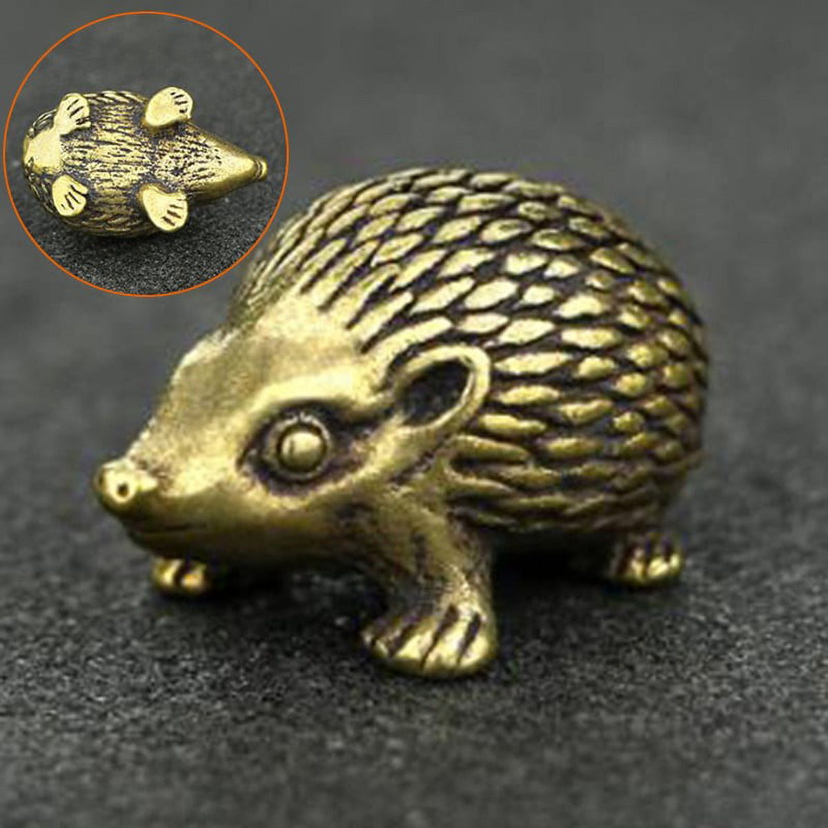 Vintage Hedgehog Statue Ornaments W861