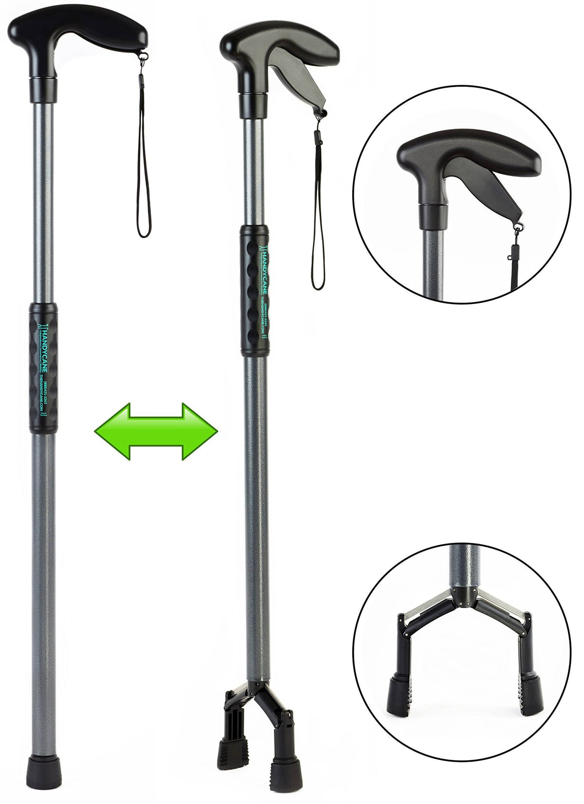 All-in-One Walking Aid with Built-in Reacher Grabber F93933