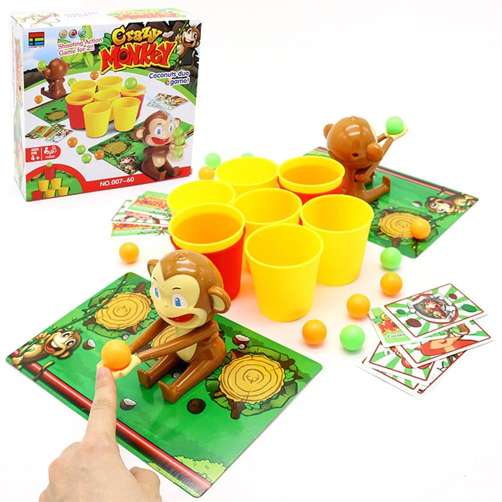 Funny Monkey Shooting Basket Toy Party Board Game U840566