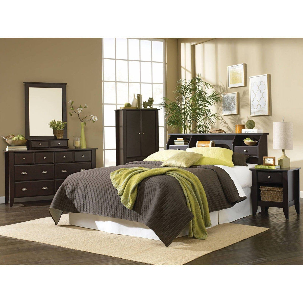 Full/Queen Bookcase Headboard H8776