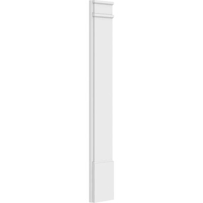 Plain PVC Pilaster with Decorative Capital & Base (Pair) K6271