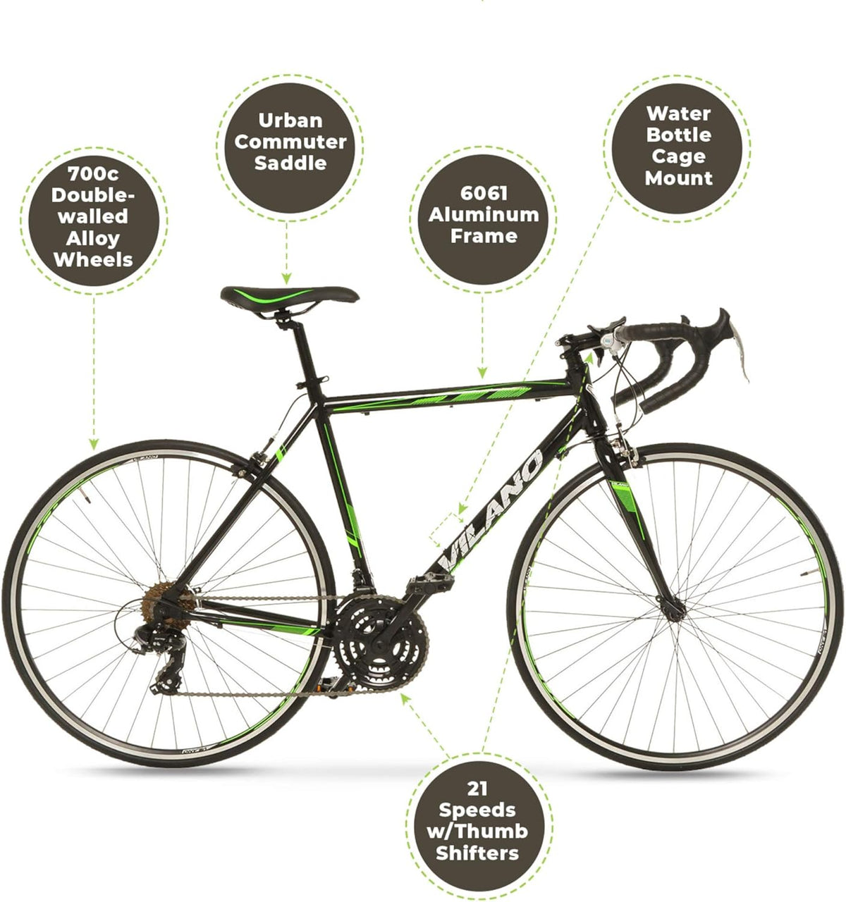 Aluminum Road Bike 21 Speed 700c H778740