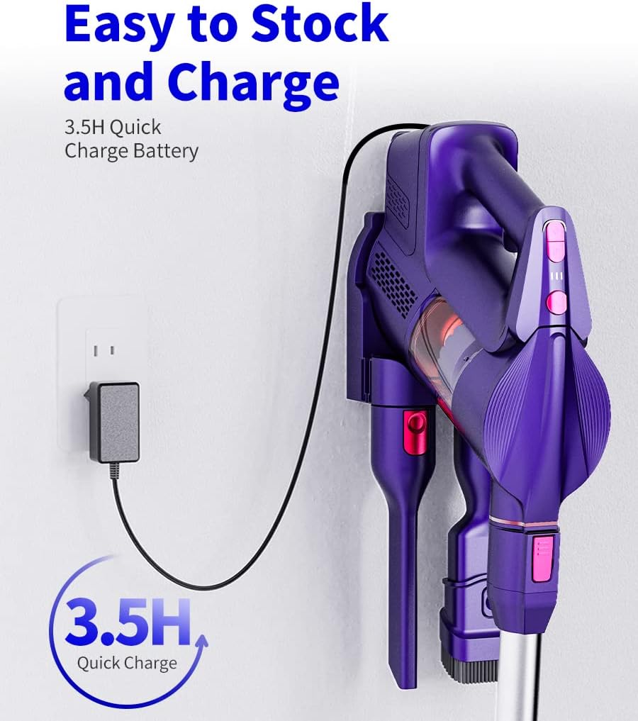 Purple Cordless Stick Vacuum Cleaner U9289