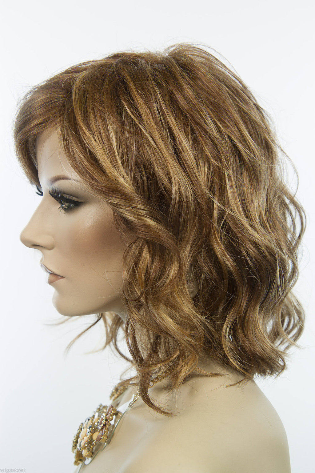 Dark Brown Wavy Lace Front Wig A7078