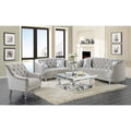 2-piece Tufted Living Room Set Grey X3018
