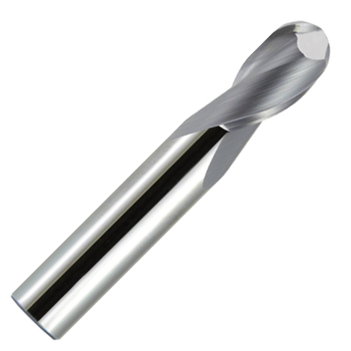 1/2x22 Diameter Single End Ball End Long Length 2 Flute AlTiN Coated Carbide End Mill J915