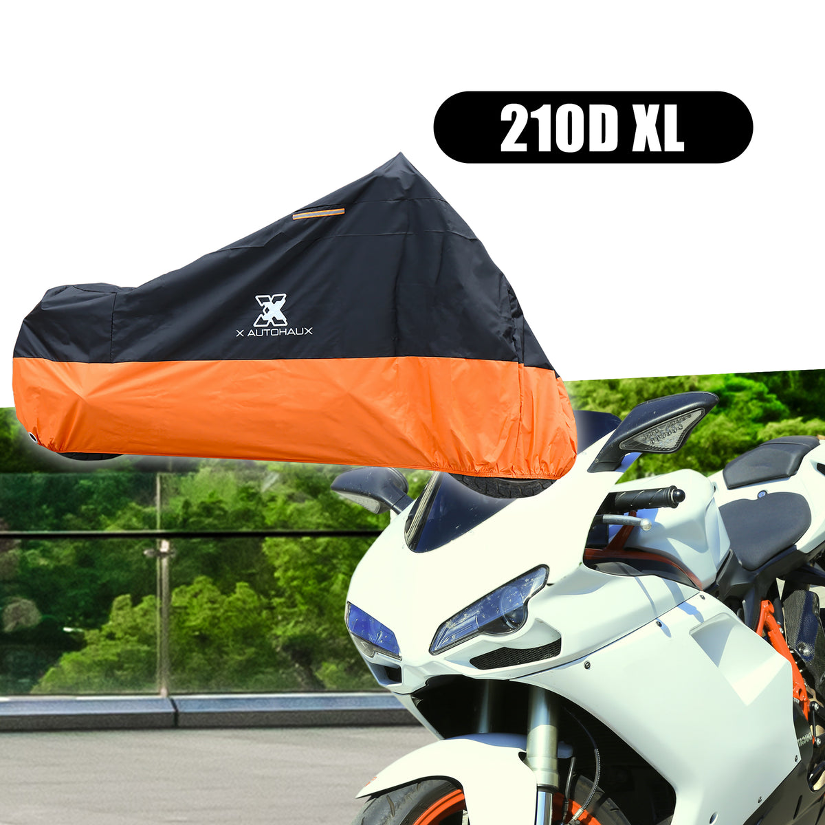 Motorcycle Cover Size XL Oxford Black D3836