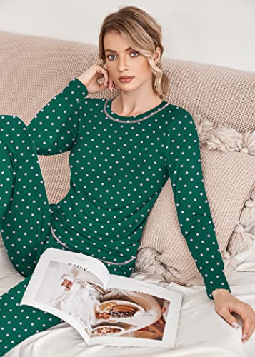 Women's Long Sleeve Soft 2 Piece Pajama Set with Jogger Pants Y57154