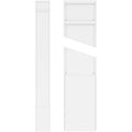 Plain PVC Pilaster with Decorative Capital & Base (Pair) K6271
