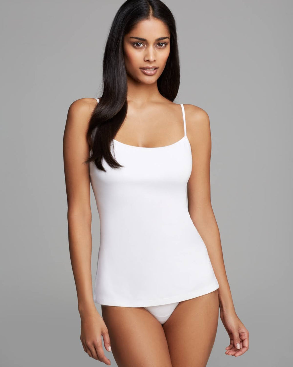 White Long Camisole C6740