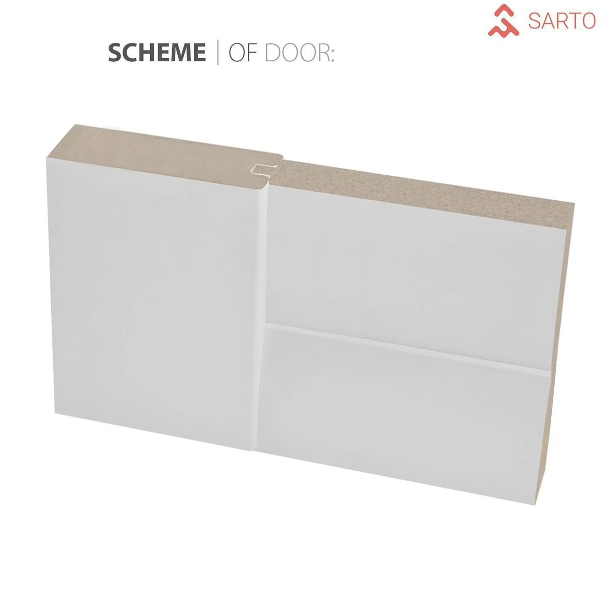 Sliding Barn Door with Hardware, White Silk, Wooden Solid Panel Interior Doors K13506