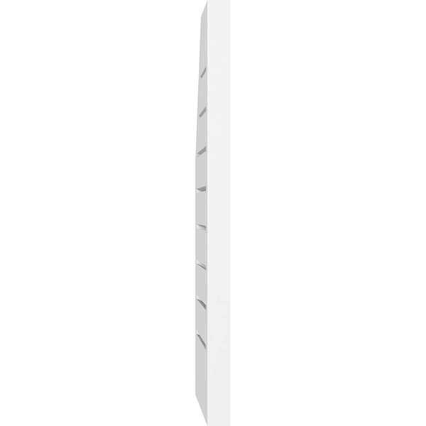 Half Octagon Top Right Surface Mount PVC Gable Vent K42279