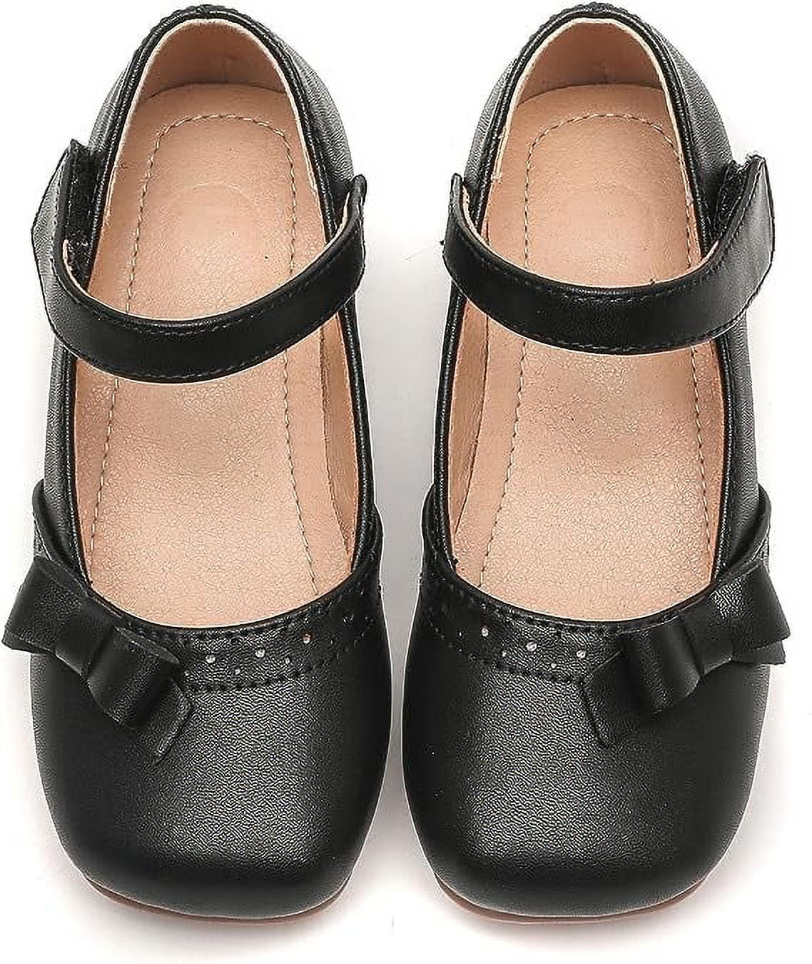 Black Mary Jane Ballet Flats Shoes H6866