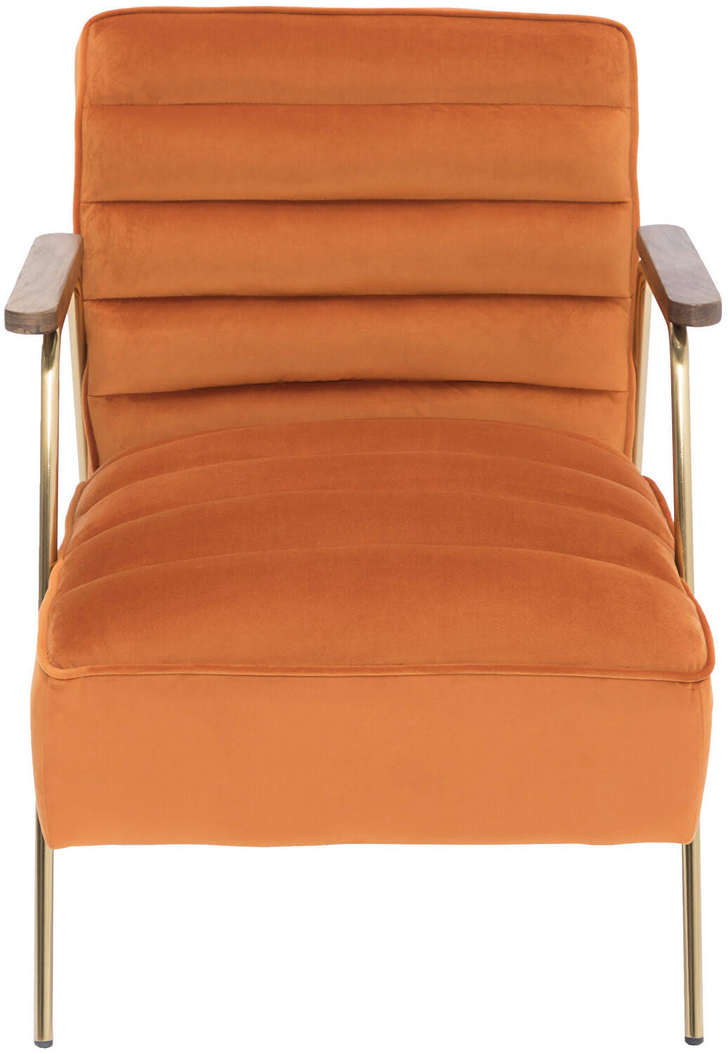 Orange Velvet Accent Chair S58430