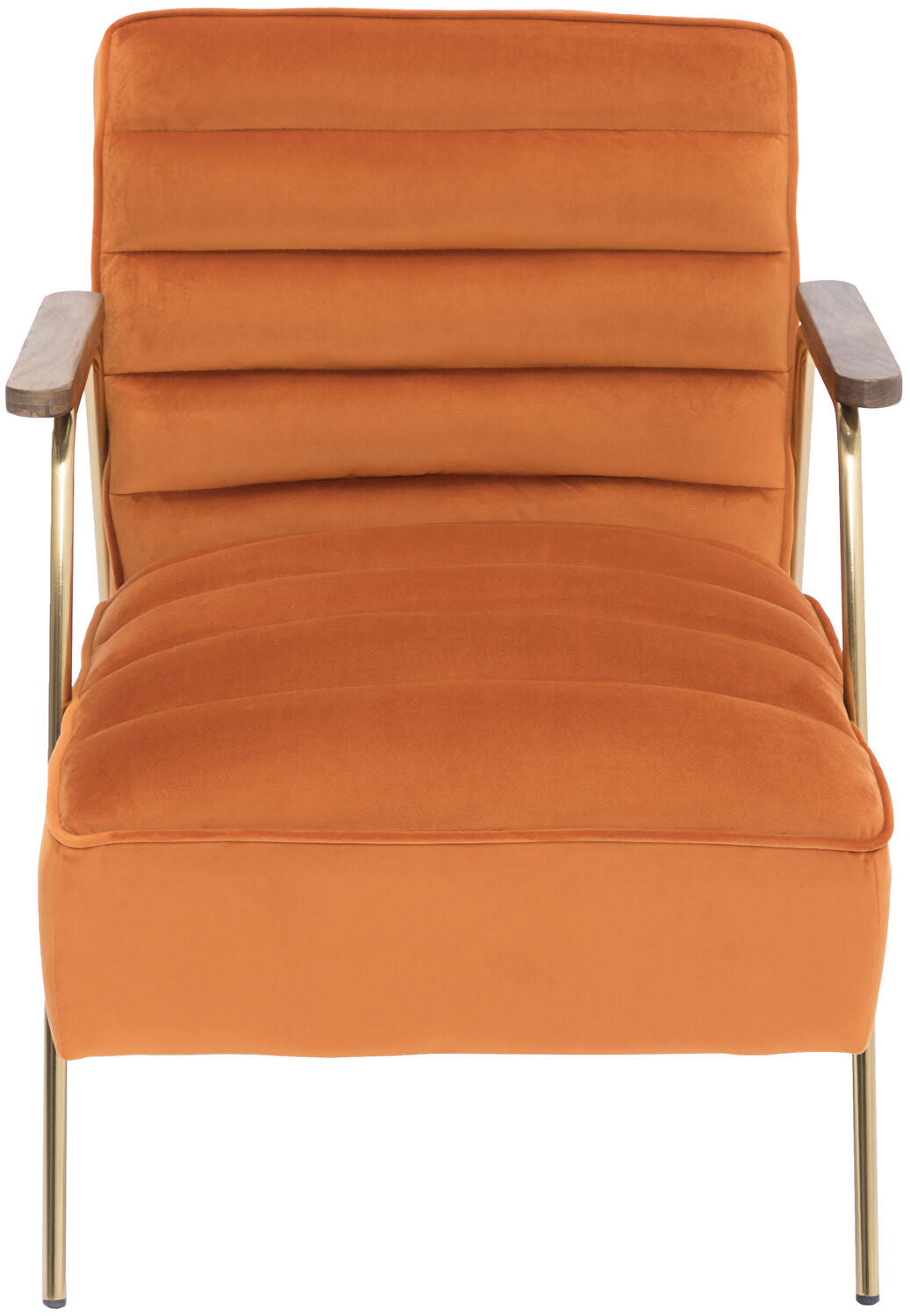 Orange Velvet Accent Chair S58430