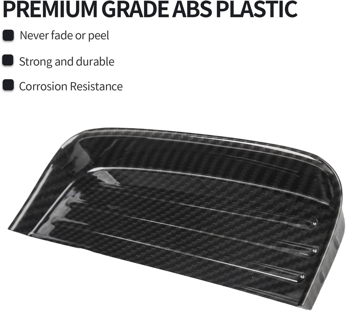 Carbon Fiber Gear Shift Storage Organizer Trim Cover, Pack of 2 S8514